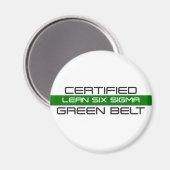 Certified Lean Six Sigma Green Belt Magneet (Voorkant / Achterkant)