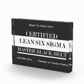 Certified Lean Six Sigma Master Black Belt Award Fotoblokken (Rechts)