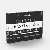 Certified Lean Six Sigma Master Black Belt Award Fotoblokken (Links)