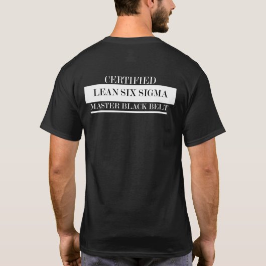 Certified Lean Six Sigma Master Black Belt T-shirt (Achterkant)