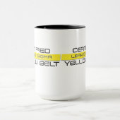 Certified Leans Six Sigma Yellow Belt Coffee Mok (Midden)