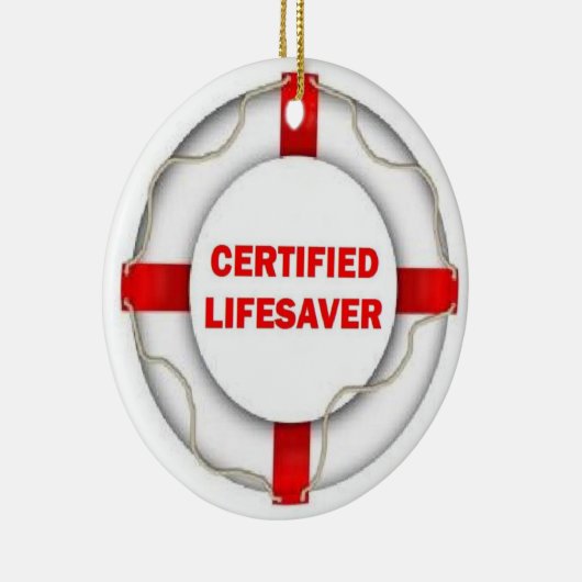 Certified Lifesaver Keramisch Ornament (Rechts)
