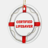 Certified Lifesaver Keramisch Ornament (Links)
