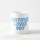 "Certified Lover Boy", twee tekst Koffiemok (Center)