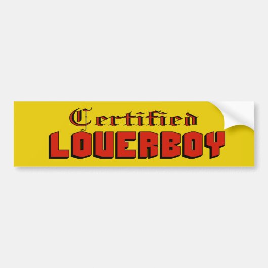 Certified Loverboy Bumpersticker (Voorkant)