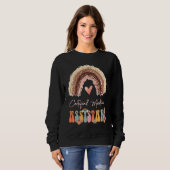Certified Medical Assistant CMA Groovy Retro Rainb Trui (Voorkant volledig)