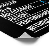 Certified Medical Assistant Report Kaart Poster (Hoek)