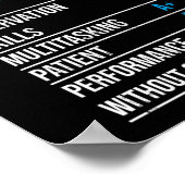 Certified Medical Assistant Report Kaart Poster (Hoek)