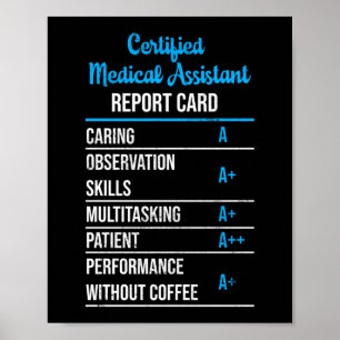 Certified Medical Assistant Report Kaart Poster