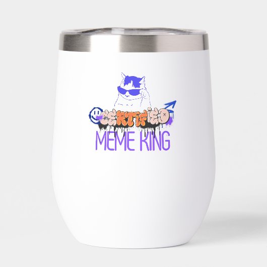 Certified Meme King Cat (Achterkant)