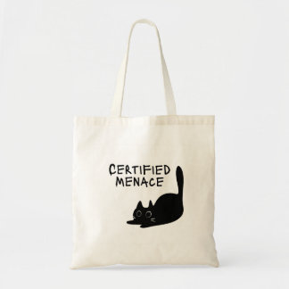 Certified Menace Tote - Black Tote Bag