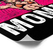 Certified Muscle Mommy Bodybuilder Mother's Day Gy Poster (Hoek)