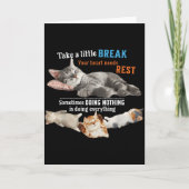 Certified Nap Expert Funny Lazy Cat Meme Cat Moms  Kaart (Voorkant)