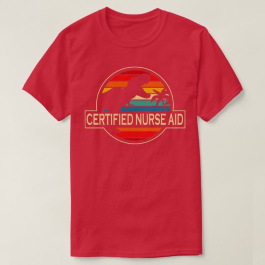 Certified Nurse Aid Dinosaur T-shirt (Design voorkant)