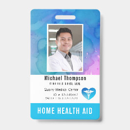 Certified Nurse Aide, Home Health Aide Photo ID Badge