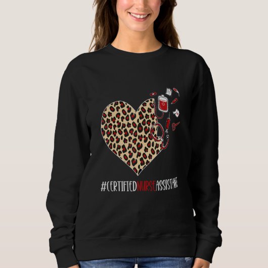 Certified Nurse Assistant Afstuderen Cute Heart Le Trui (Voorkant)