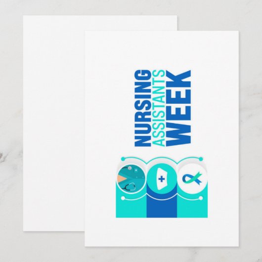 Certified Nurse's Aide Week Greeting Card Feestdagenkaart (Voorkant / Achterkant)