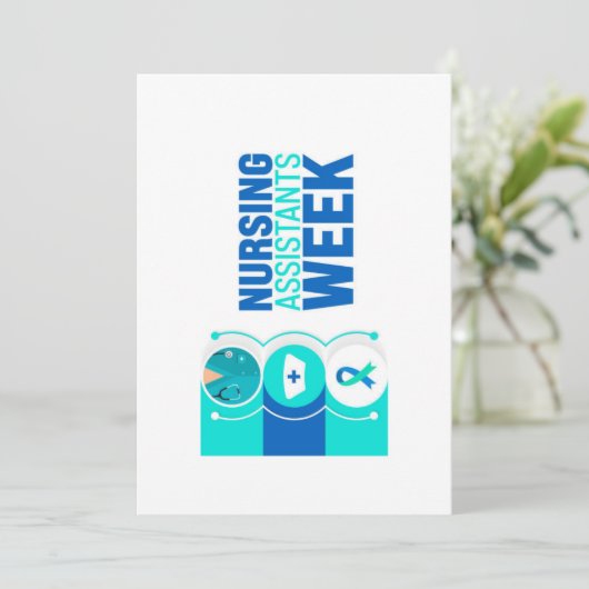 Certified Nurse's Aide Week Greeting Card Feestdagenkaart (Staand voorkant)