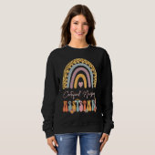 Certified Nursing Assistant CNA Groovy Retro Rainb Trui (Voorkant volledig)