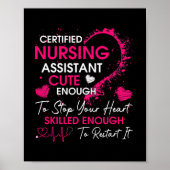 Certified Nursing Assistant Cute Nursing CNA Poster (Voorkant)