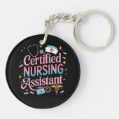 Certified Nursing Assistant Double Sided Keychain (Achterkant)