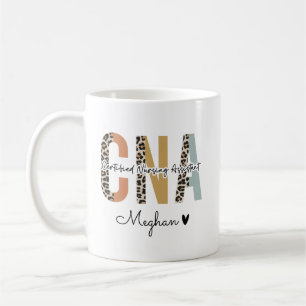 Certified Nursing Assistant Leopard CNA Nurse Gift Koffiemok