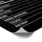 Certified Nursing Assistant Nutrition Facts Nurse Poster (Hoek)