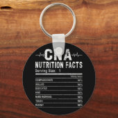 Certified Nursing Assistant Nutrition Facts Nurse Sleutelhanger (Voorkant)