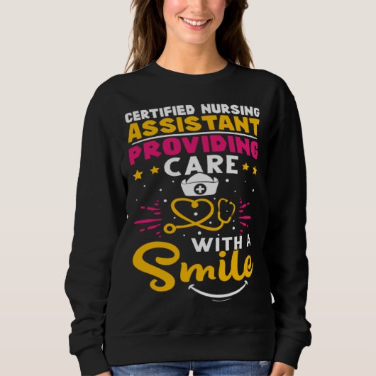 Certified Nursing Assistant Providing Care with a  Trui (Voorkant)
