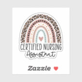 Certified Nursing Assistant Rainbow CNA-Afstuderen Sticker (Vel)