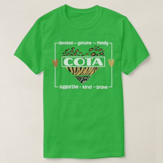 Certified Occupational Therapist Assistant COTA 2 T-shirt (Design voorkant)