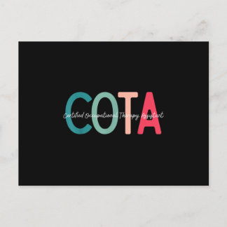 Certified Occupational Therapy Assistant for OT Mo Aankondigingskaart