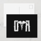 Certified Occupational Therapy Assistant , OTA OT. Aankondigingskaart (Voorkant / Achterkant)