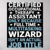 Certified Occupational Therapy Istant Cota Therast Poster (Voorkant)