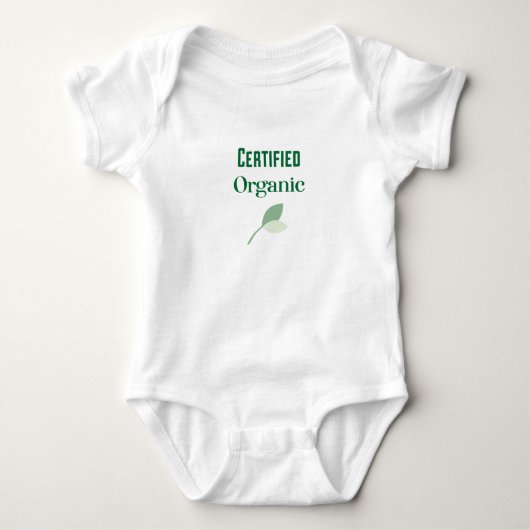 Certified Organic with Leaf Romper (Voorkant)