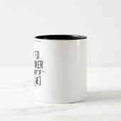 Certified Overthinker Funny Gift Mug Tweekleurige Koffiemok (Center)