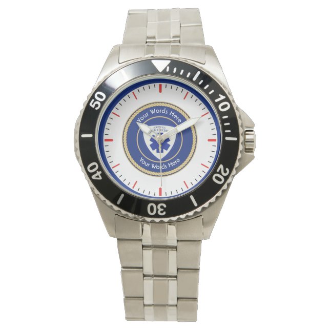Certified Paramedic Star of Life Universal Horloge (Voorkant)