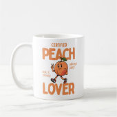 Certified Peach Lover Funny Fruit Mug Gift Koffiemok (Links)