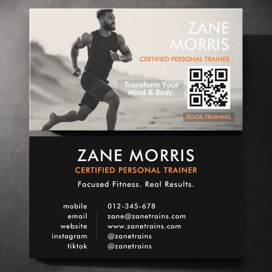 Certified Personal Trainer QR Code Visitekaartje