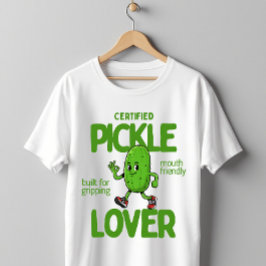 Certified Pickle Lover Cute Funny Dill Pickle T-shirt