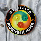 Certified Pickleball Lover 1 Ronde Button 6,0 Cm (In situ)
