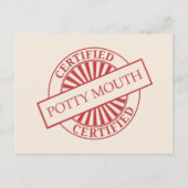 Certified - Potty Mouth Briefkaart (Voorkant)