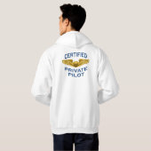 Certified Private Pilot Wings: kleding: Hoodie (Achterkant volledig)