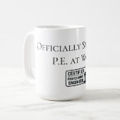 Certified Professional Engineer Congratulatory Koffiemok (Voorkant links)