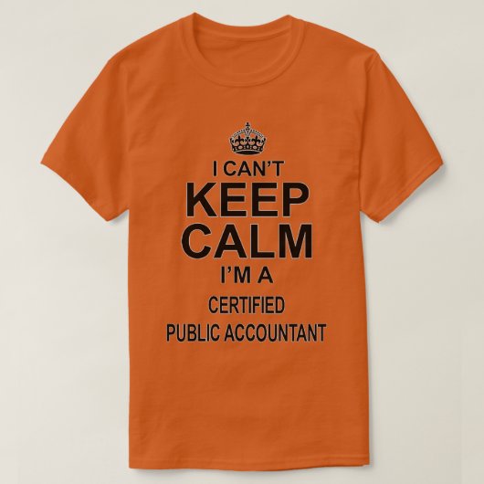 Certified Public Accountant Birthday Kerstmis Gif T-shirt (Design voorkant)