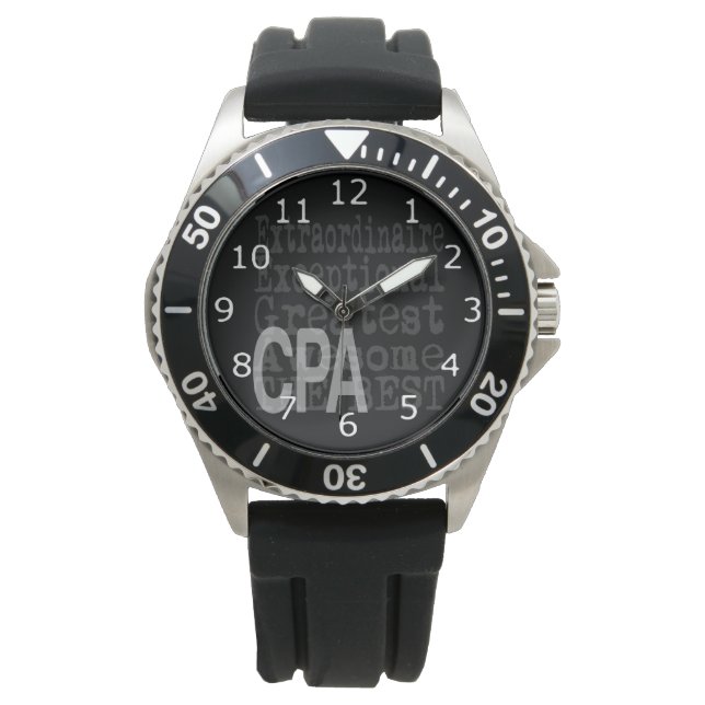 Certified Public Accountant CPA Extraordinaire Horloge (Voorkant)