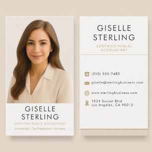 Certified Public Accountant CPA-foto Visitekaartje