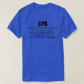 Certified Public Accountant CPA Funny Definition S T-shirt (Design voorkant)