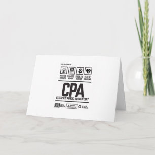 certified public accountant-CPA Kaart