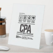 certified public accountant-CPA Reclamebord Met Voetstuk (Insitu)